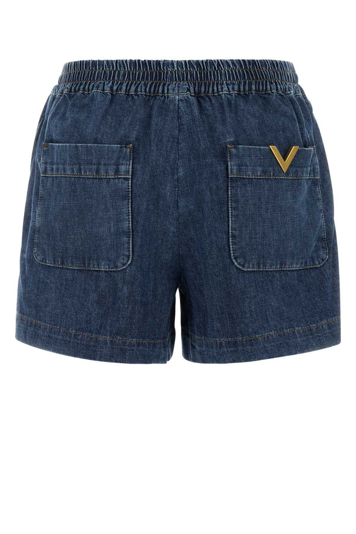 Mediumbluedenim Cotton Short