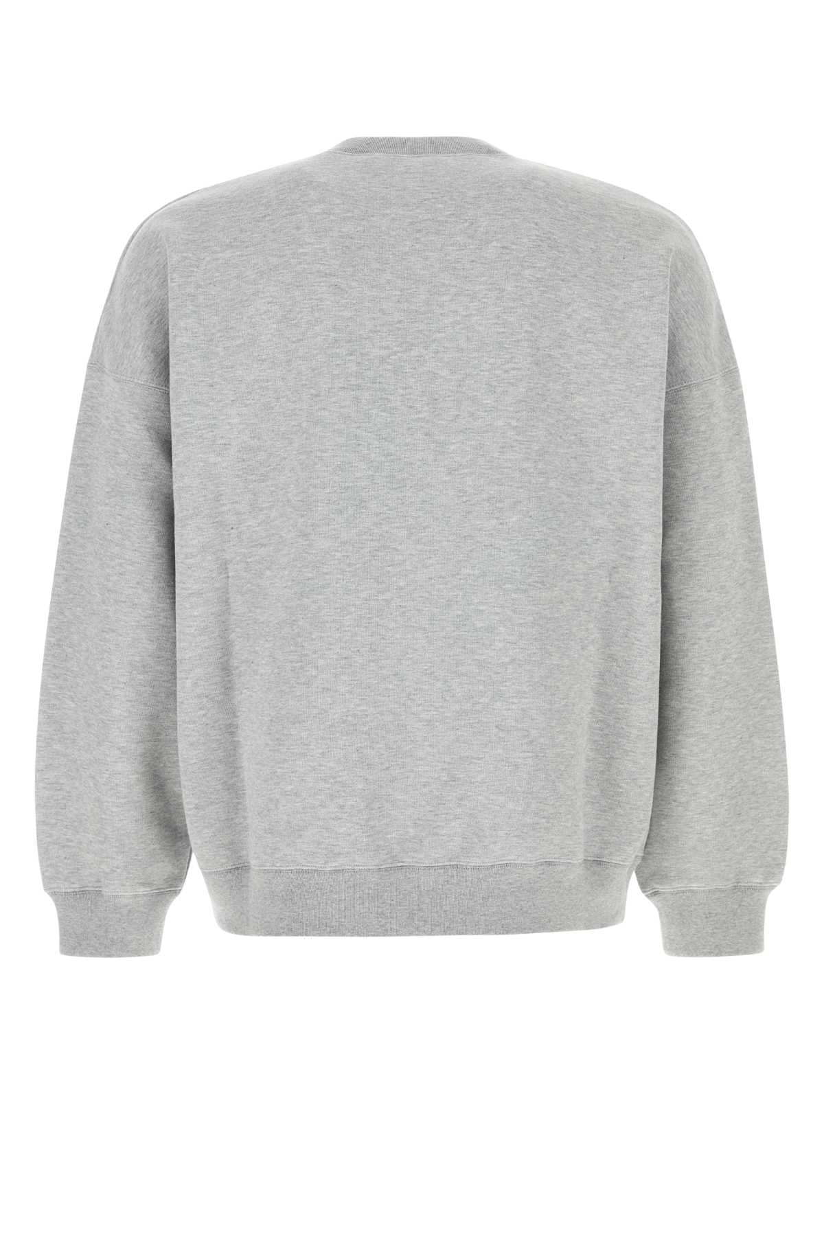 Grey Cotton Blend Oversize Sweatshirt Exterior: Nylon Felpe