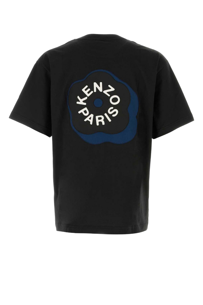 Black Cotton Oversize T-Shirt Exterior