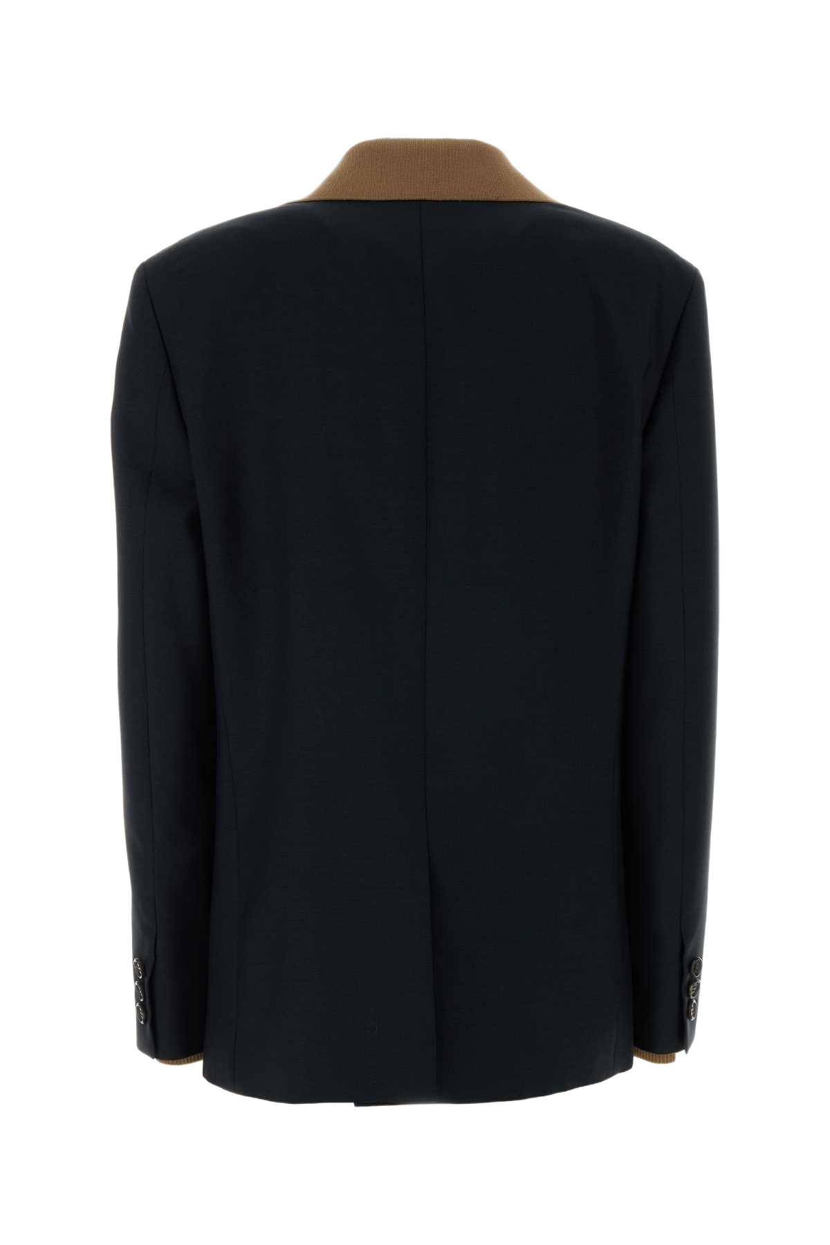 Midnight Blue Mohair Blend Oversize Blazer Divisa Giacche E Gilet