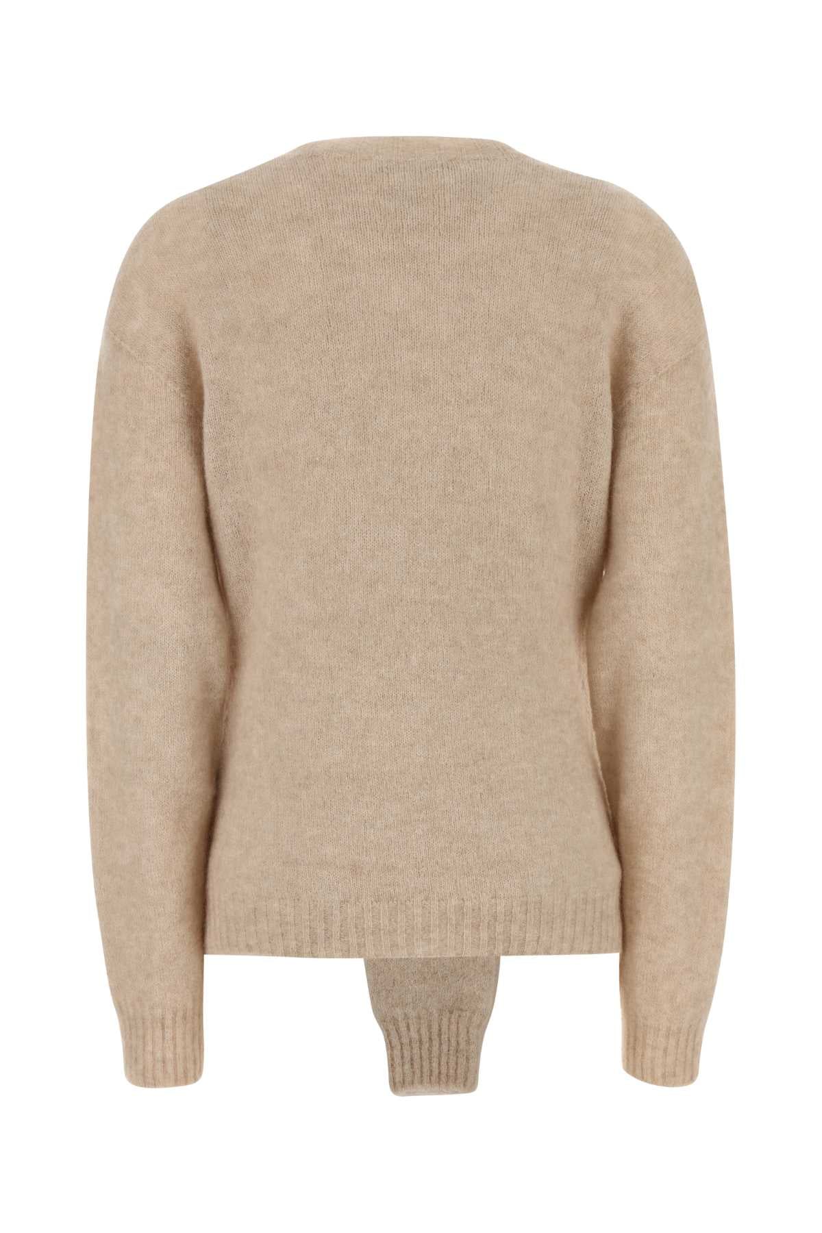 Beige Stretch Nylon Blend Sweater Maglieria