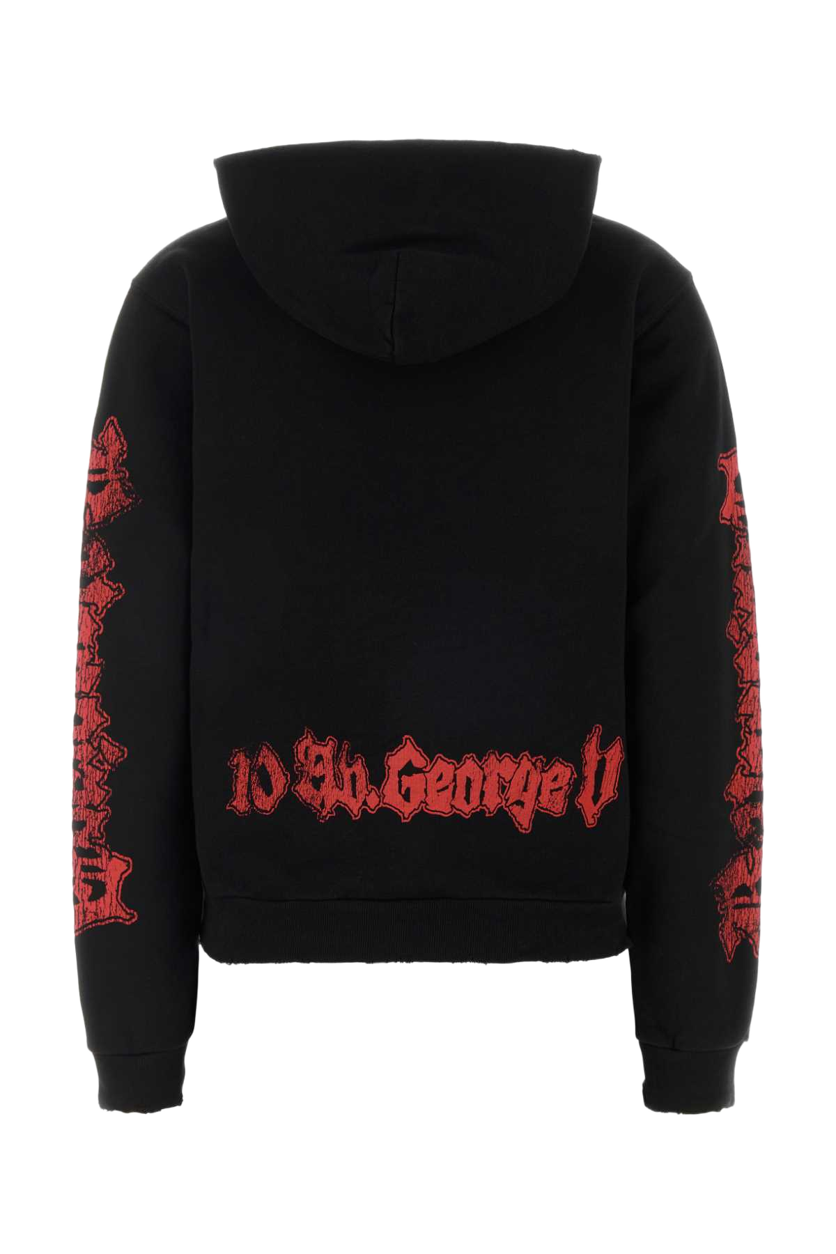 Black Cotton Sweatshirt T Felpe