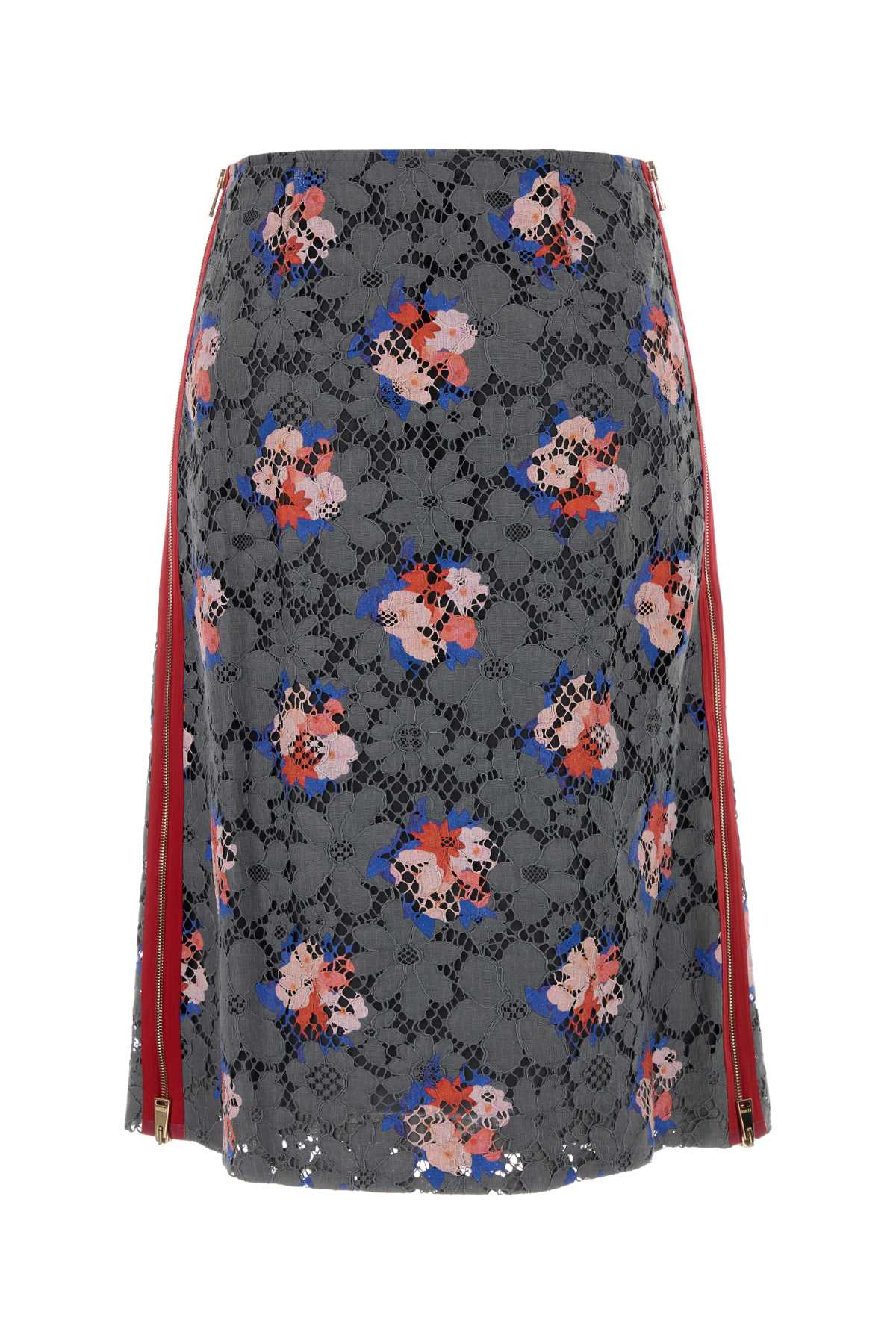 Printed Lace Skirt Asfalto-26 Gonne