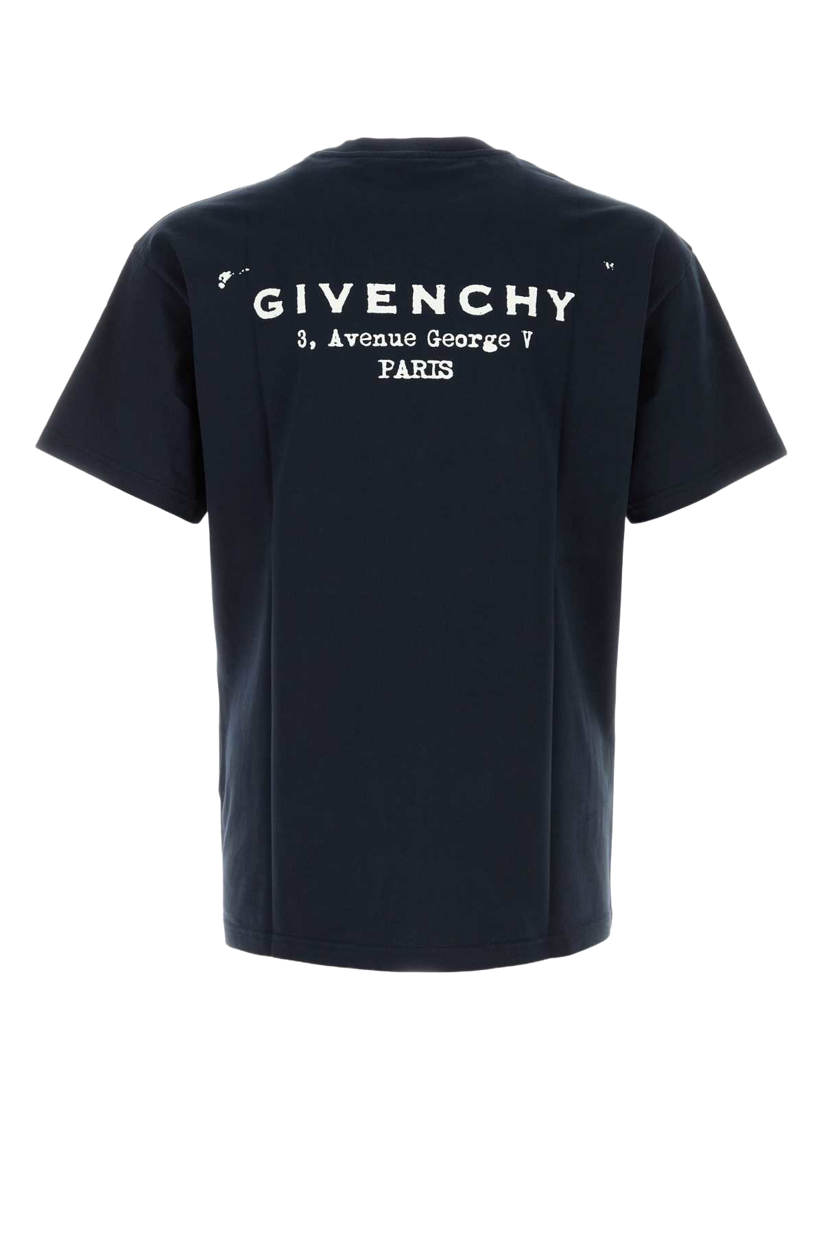 Dark Blue Cotton T-Shirt Darknavy Exterior