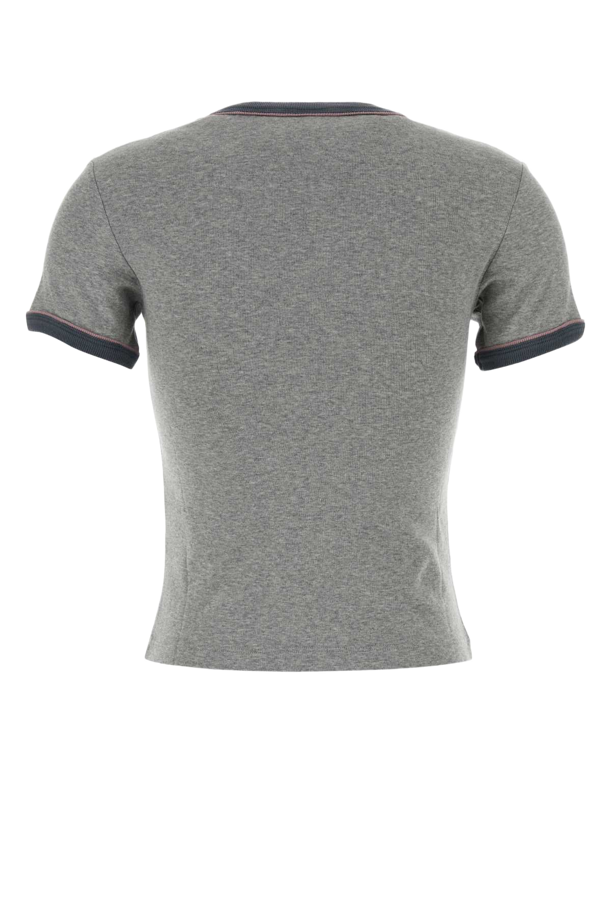 Grey Cotton T-Shirt Neutralgrey Exterior