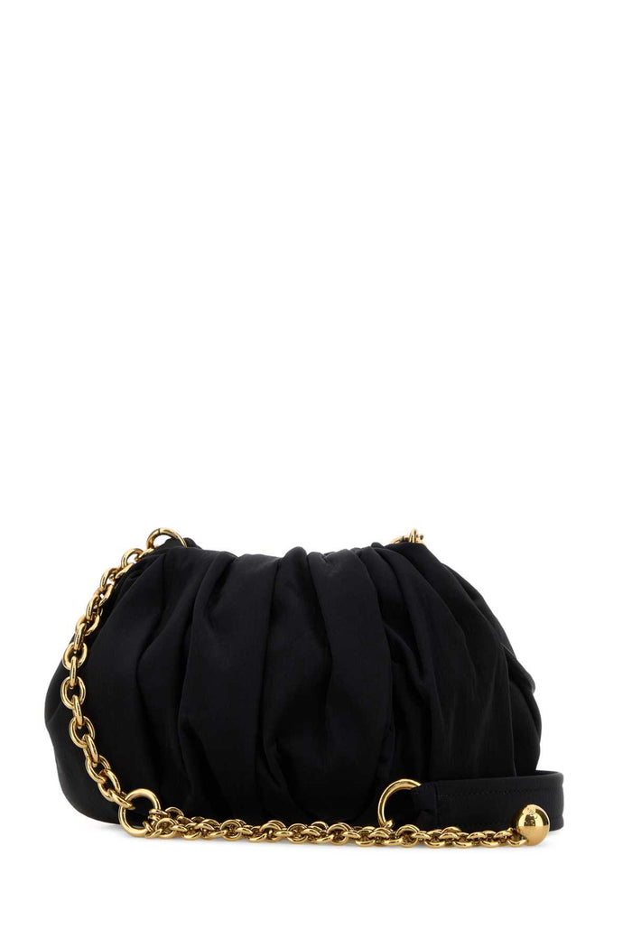 Black Canvas Chloã© Plissã© Shoulder Bag Borse A Tracolla