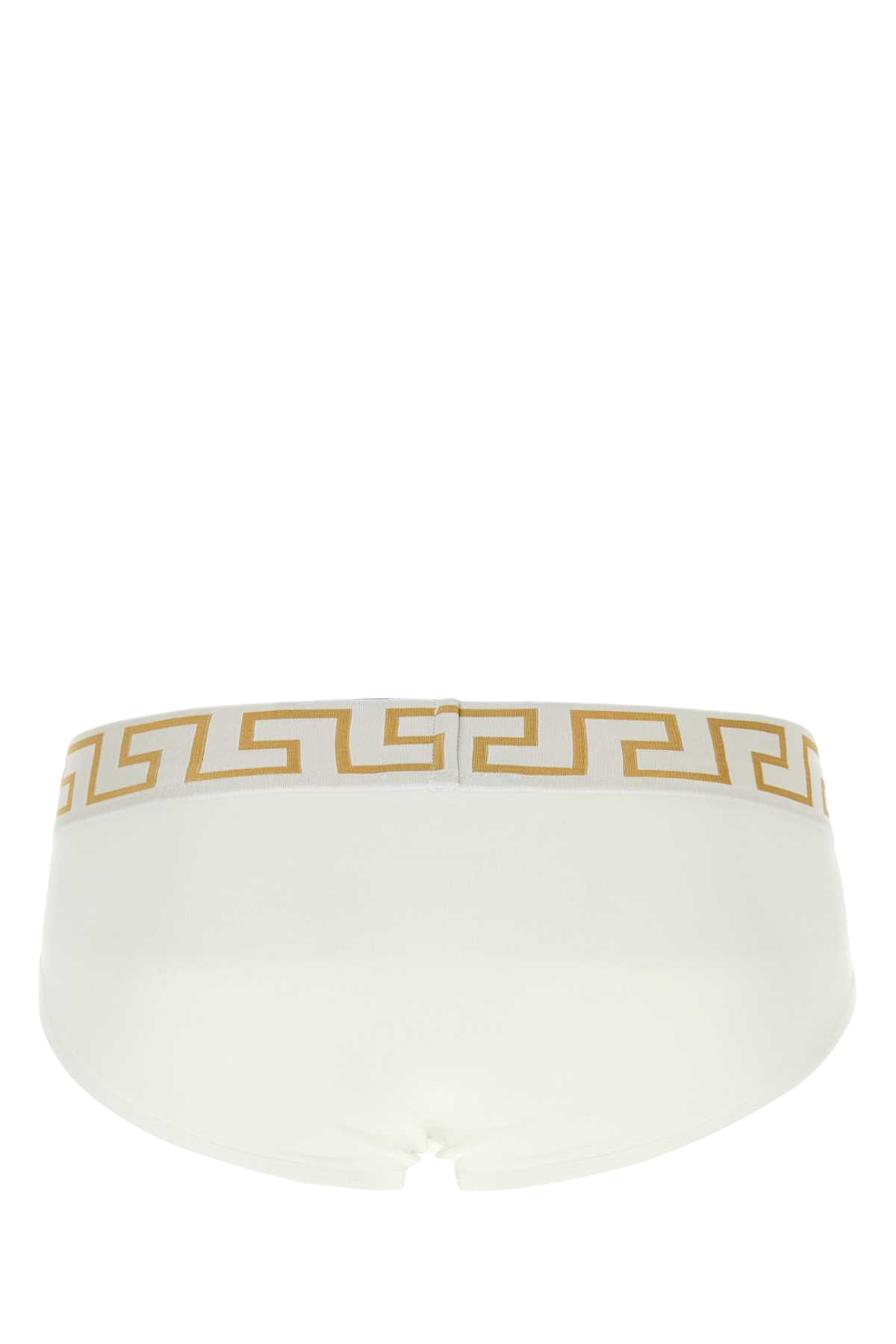 White Stretch Cotton Brief Whitegreekgold Intimo