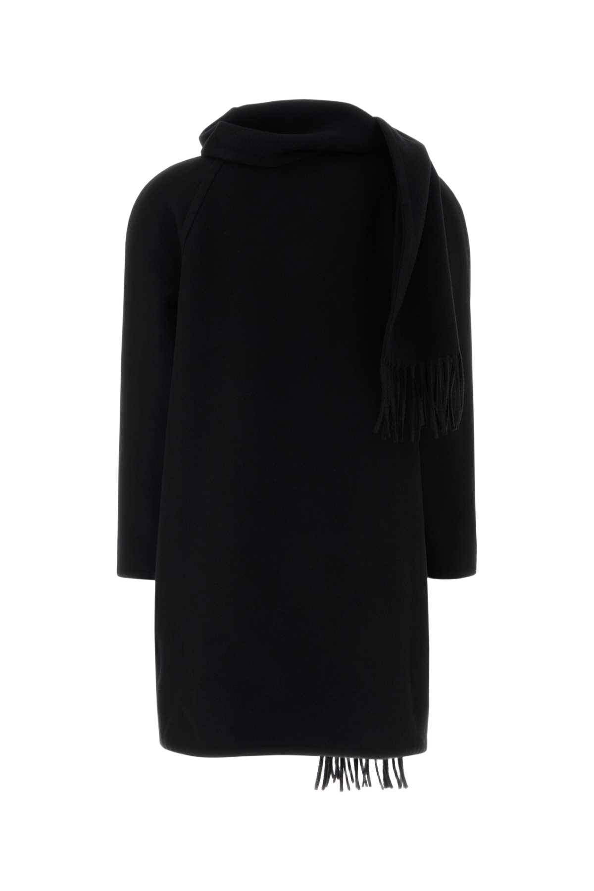 Black Cashmere Coat Exterior: Cappotti