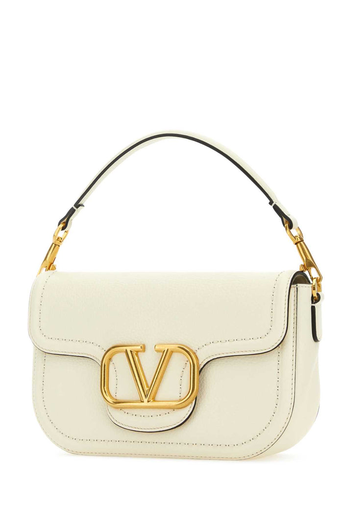 Ivory Leather Alltime Shoulder Bag Borse A Mano
