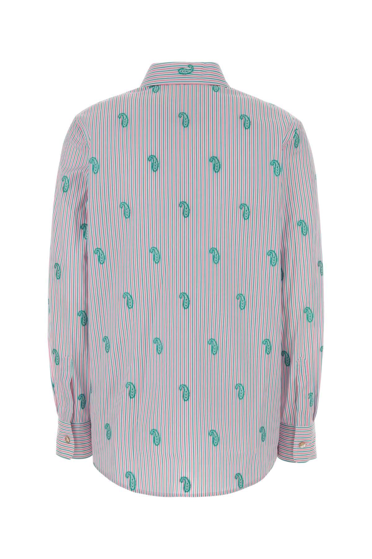 Embroidered Poplin Shirt S9870 Exterior: Cotton Camicie