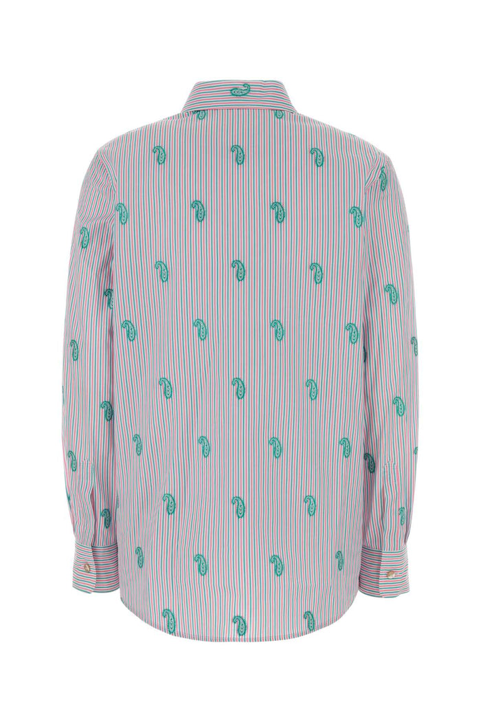 Embroidered Poplin Shirt S9870 Exterior: Cotton Camicie