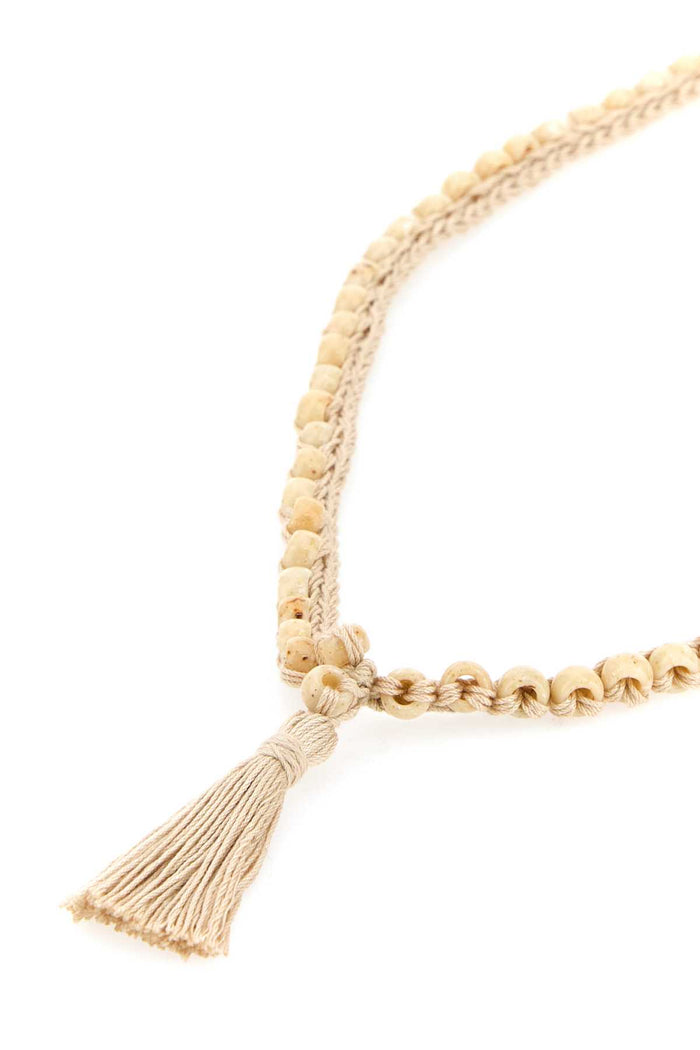 Embellished Crochet Necklace 0300 Exterior: Cotton Collane