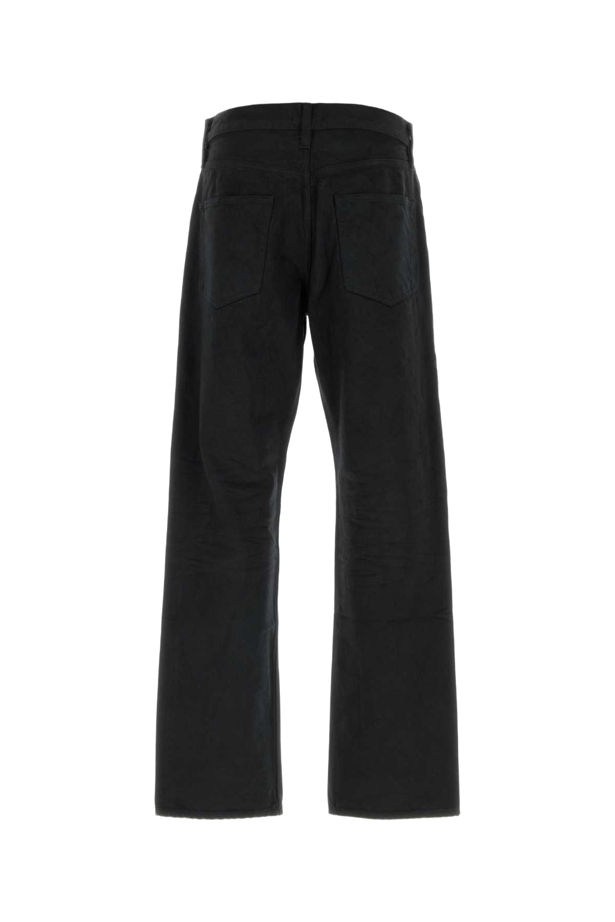 Black Denim Jeans Rinsedblack Exterior: Cotton