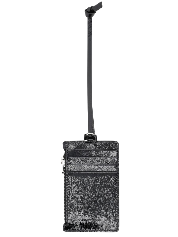 Card Holder Naplack Black Cow Leather Wallet