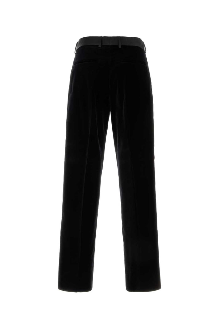 Black Velvet Pant Nero Exterior: Cotton Pantaloni