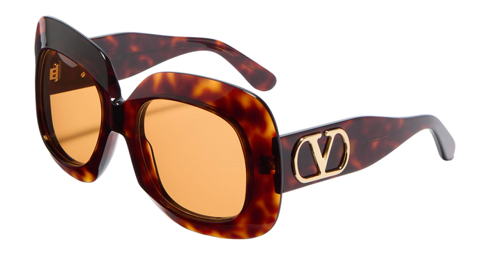 Vls-180c - Dark Havana V-Light Gold Nd Acetate Sunglasses