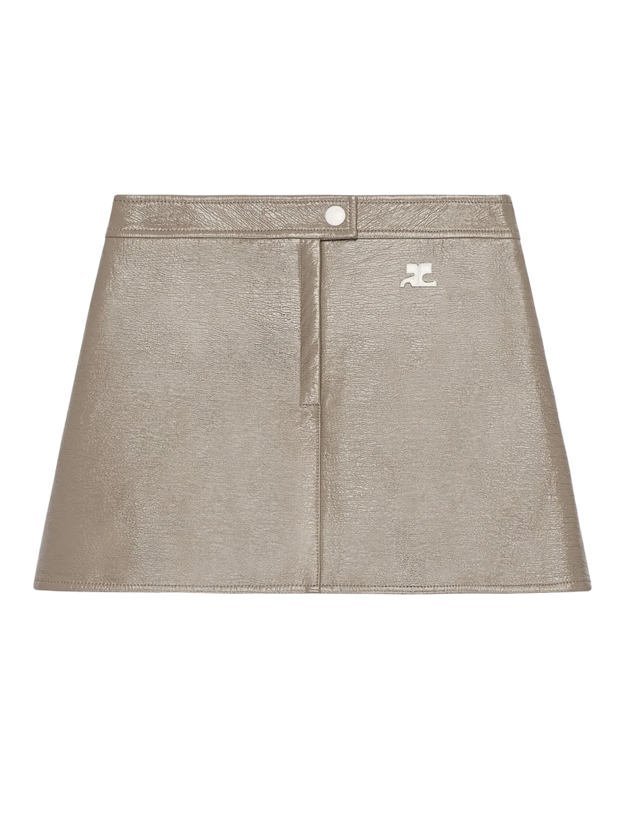 Miniskirt Reedition Brown Cotton Polyurethane Elastane Skirt