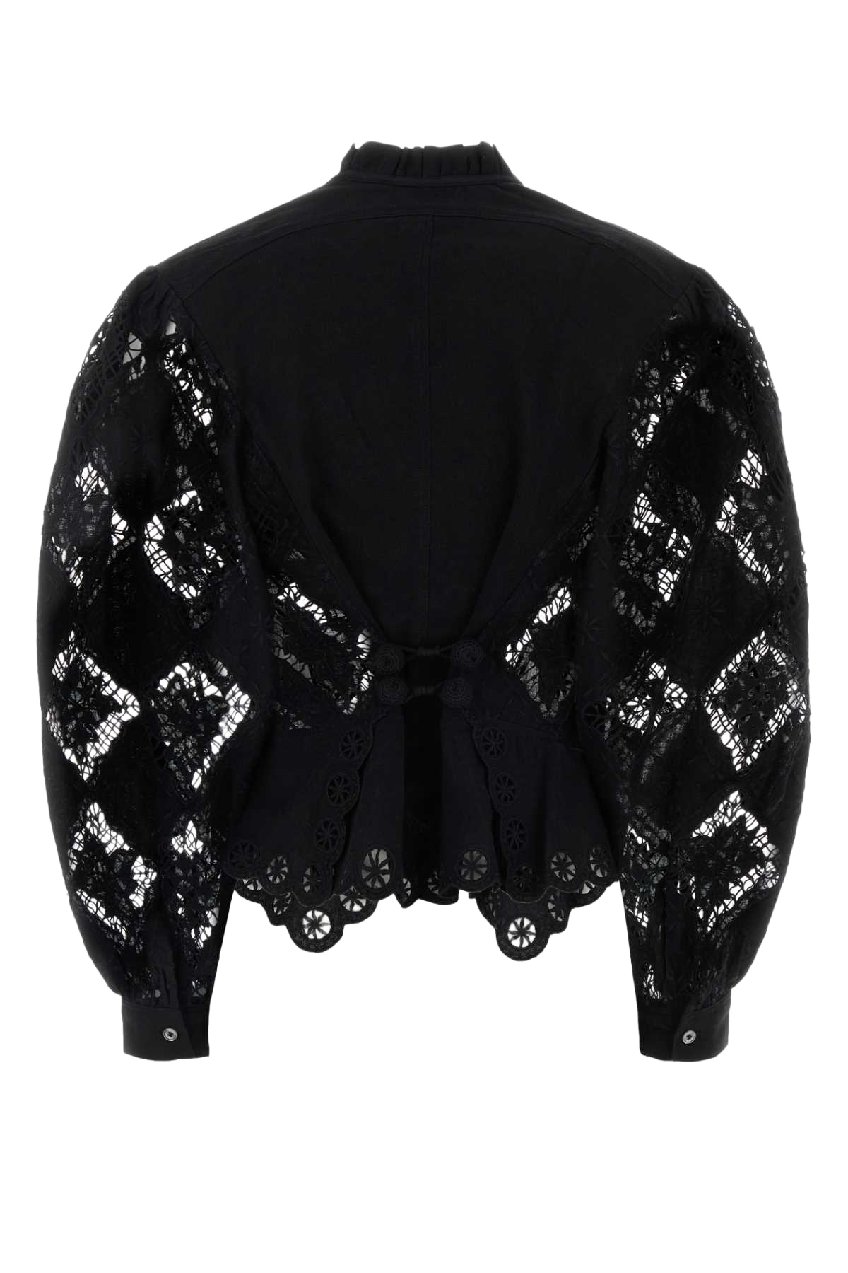 Black Lace Nina Blazer Exterior: Cotton Linen Camicie