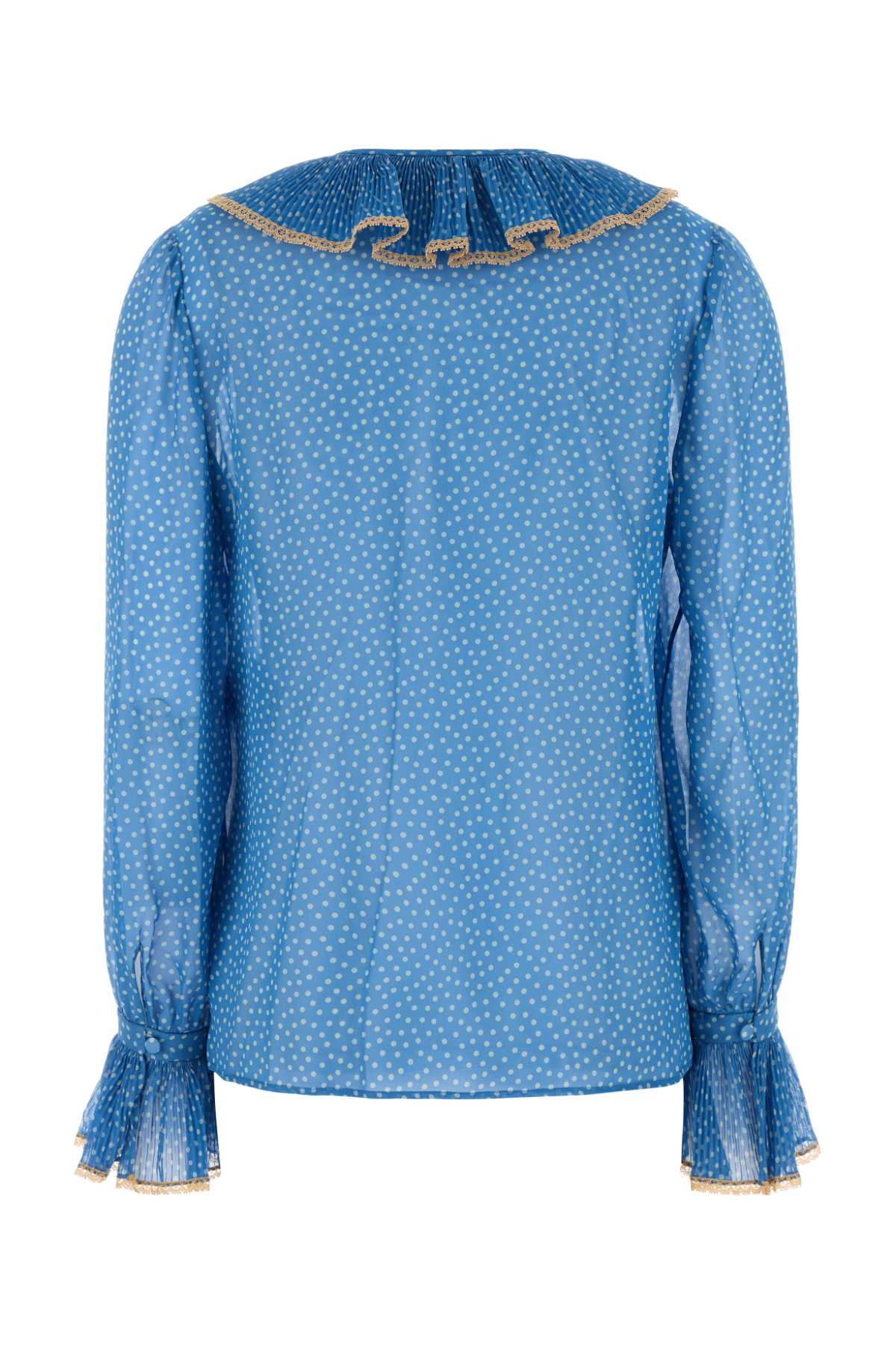 Printed Silk Blouse Ceruleanbetulla Exterior: Maglie