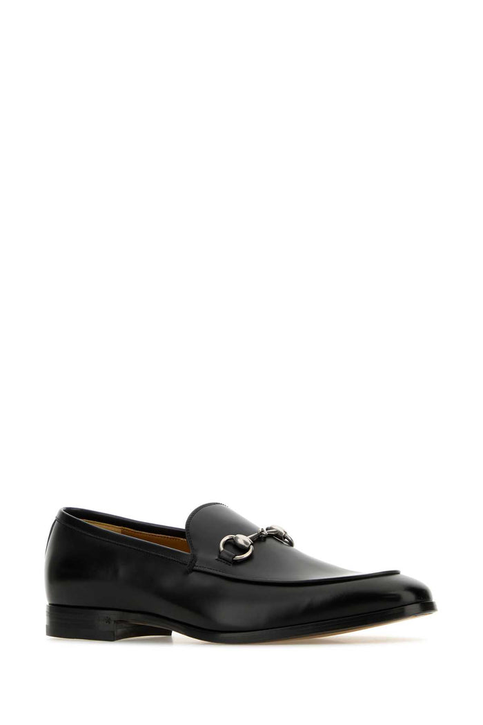 Black Leather Loafers Neronero Mocassini