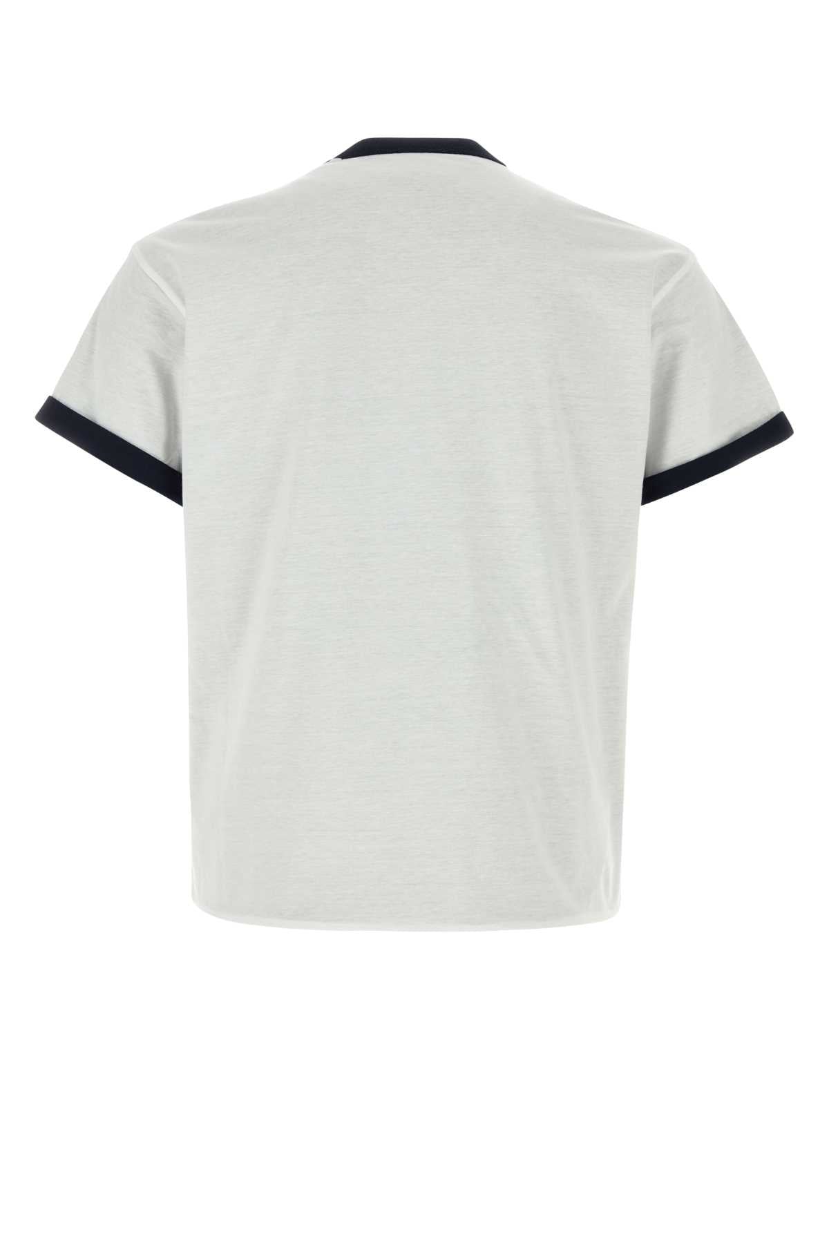 Bianco+navy Exterior: Cotton T-shirt