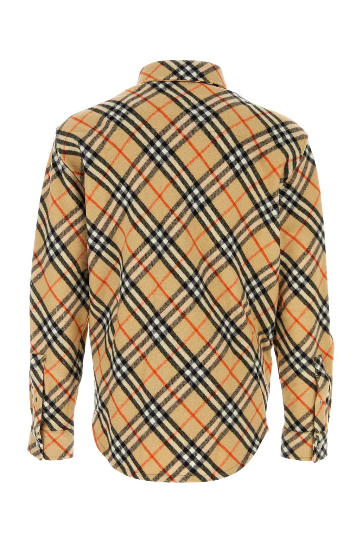 Embroidered Flannel Shirt Sandipcheck Exterior: Wool Camicie