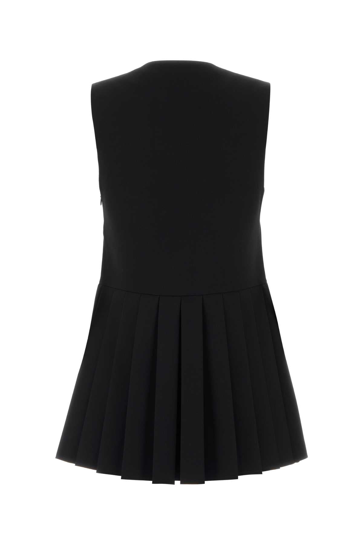 Black Wool Top Maglie