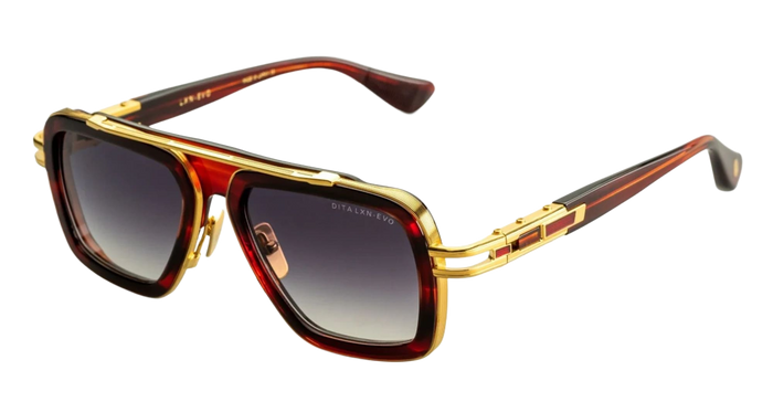 Lxn-Evo - Sienna Blaze Yellow Gold Nd Acetate Sunglasses