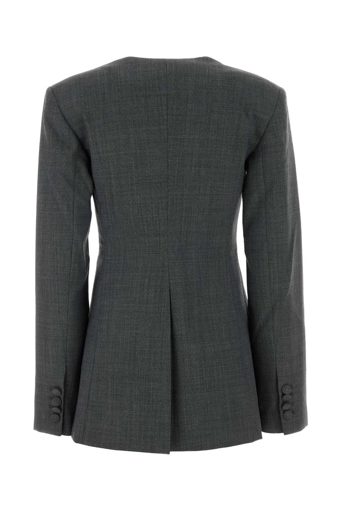 Grey Twill Blazer Phantom Giacche E Gilet