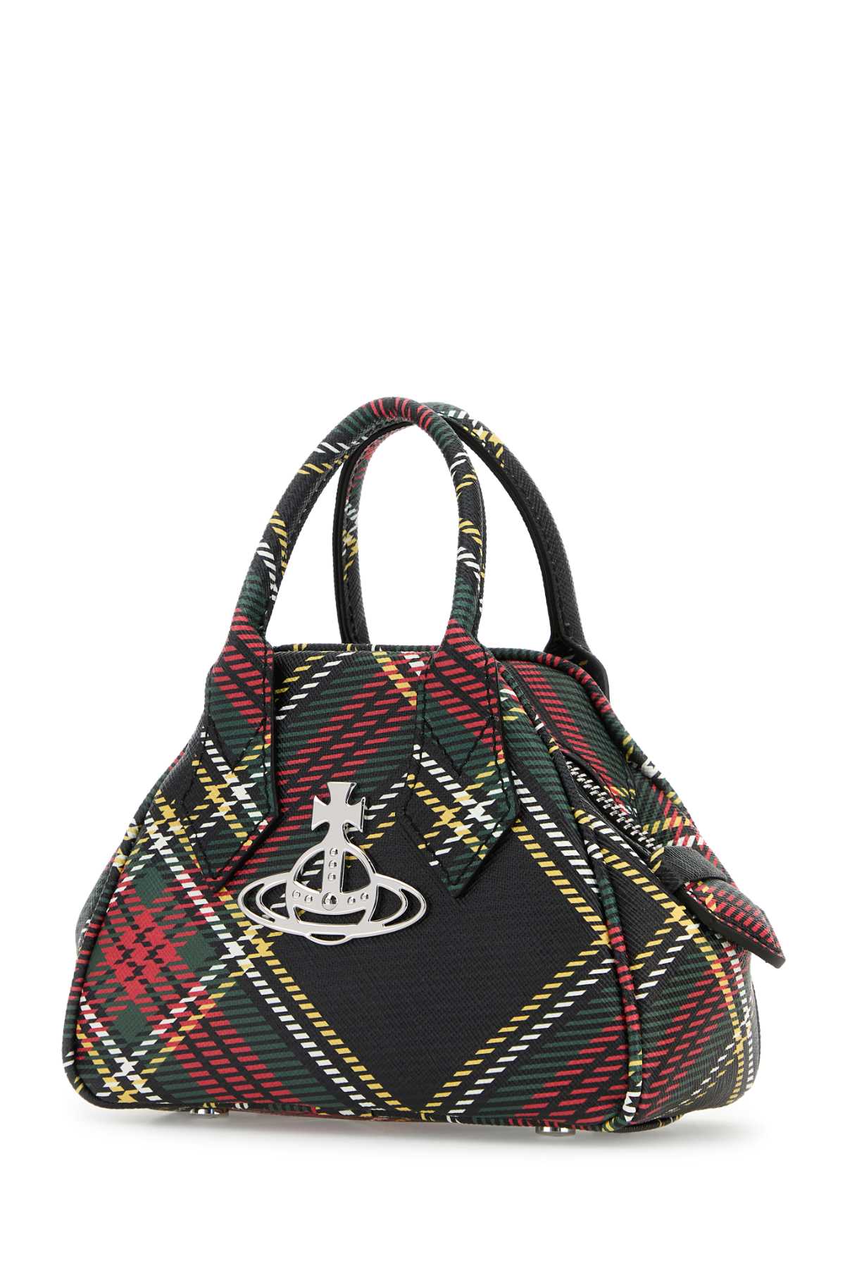 Printed Synthetic Leather Mini Yasmine Handbag Chelseatartan Borse A Mano