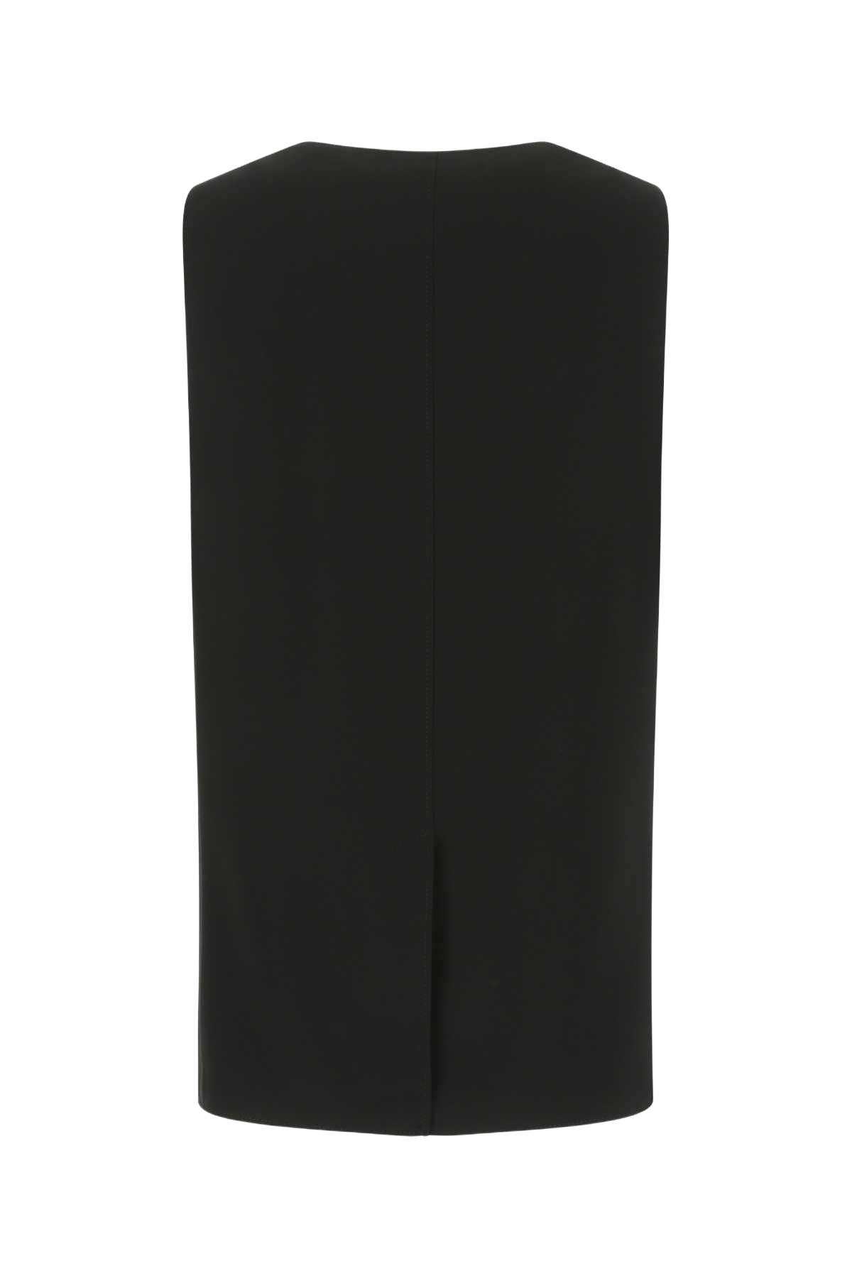 Black Silk Oversize Vest A1189 Exterior: Seta Lining: Cupro Giacche E Gilet