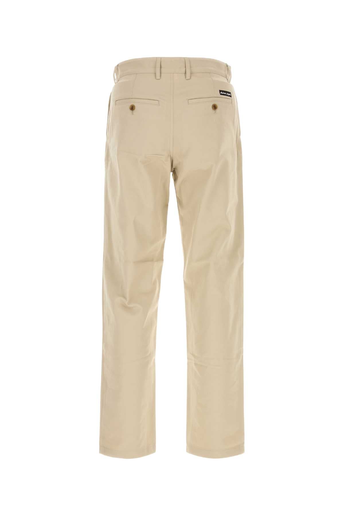 Beige Cotto Pant Dune Exterior: Cotton Pantaloni