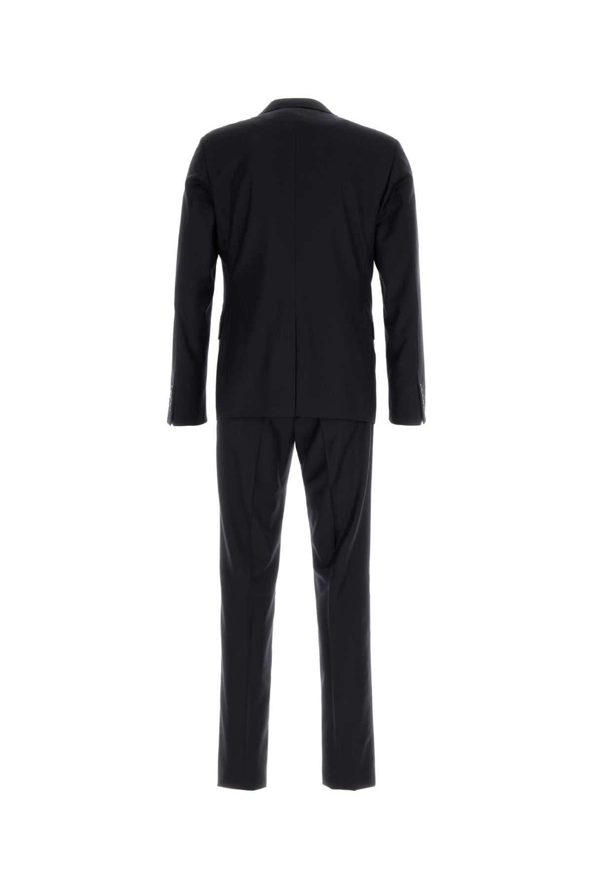 Embroidered Wool Blend Suit Bleu Wswv Abiti
