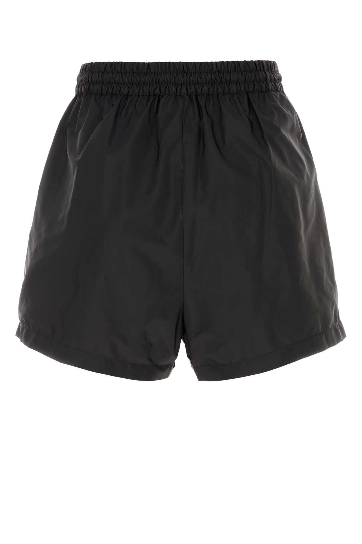 Black Re-Nylon Shorts Nero Poliammidericiclata Pantaloni