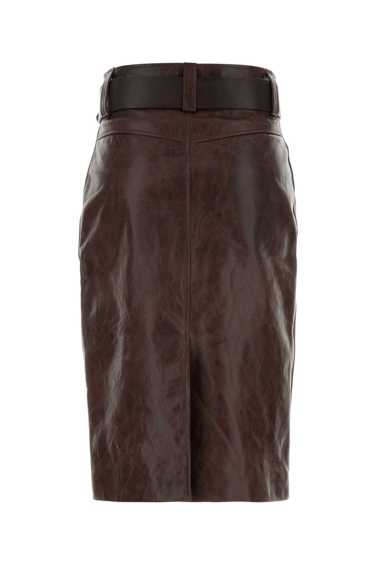 Marronfonce Exterior: Calf Lining: Fabric Gonne