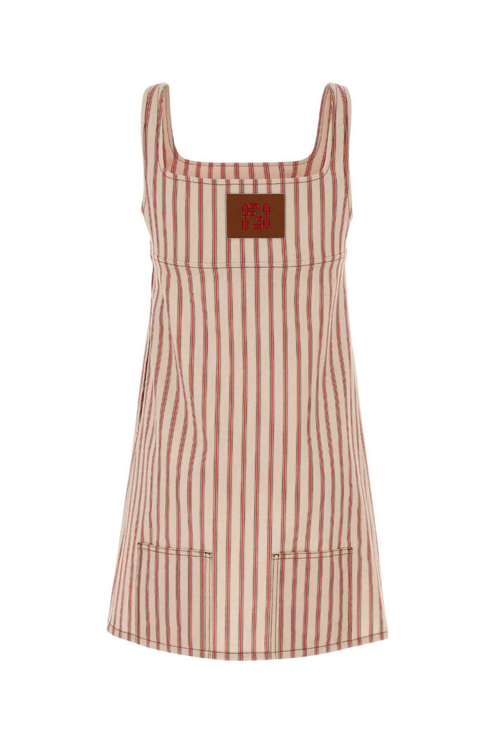 Embroidered Denim Mini Dress Bitter-26 Exterior: Cotton Abiti