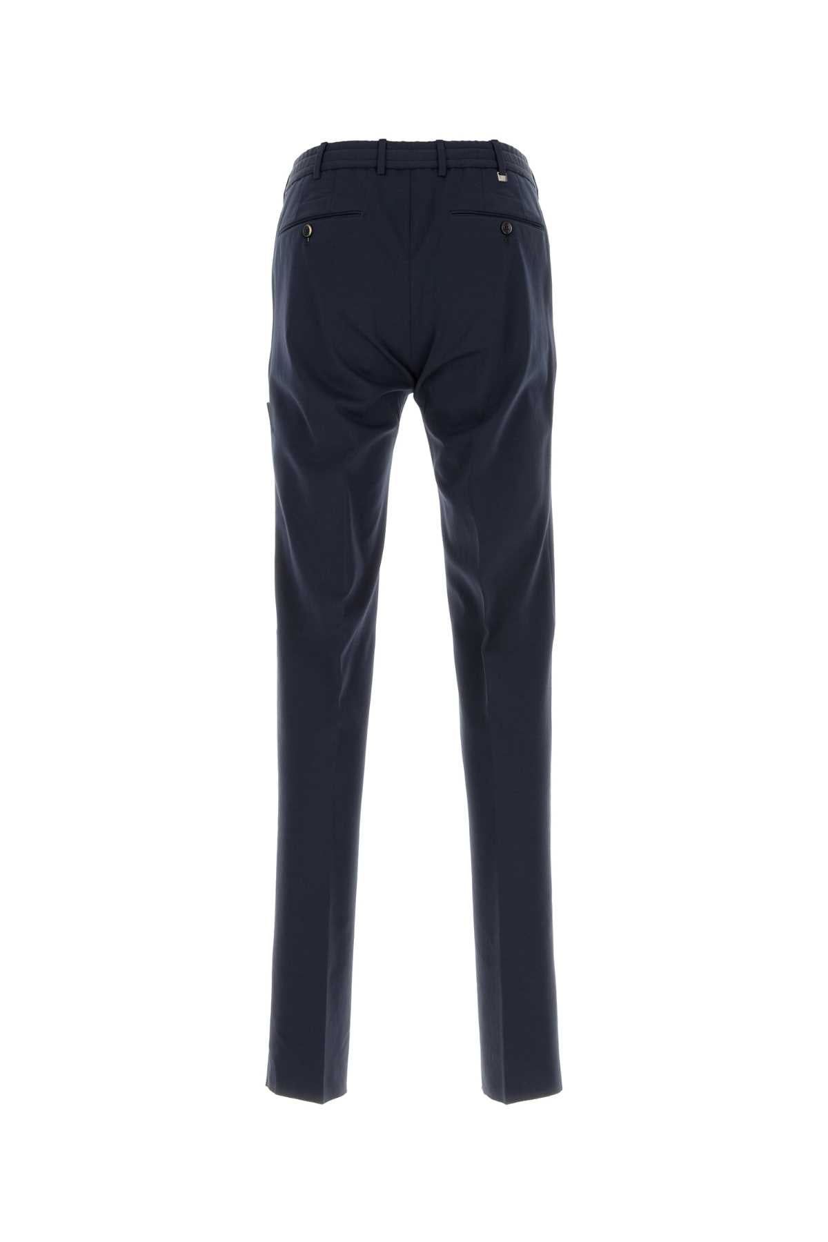 Navy Blue Stretch Cotton Blend Style Joggers 0360 Pantaloni