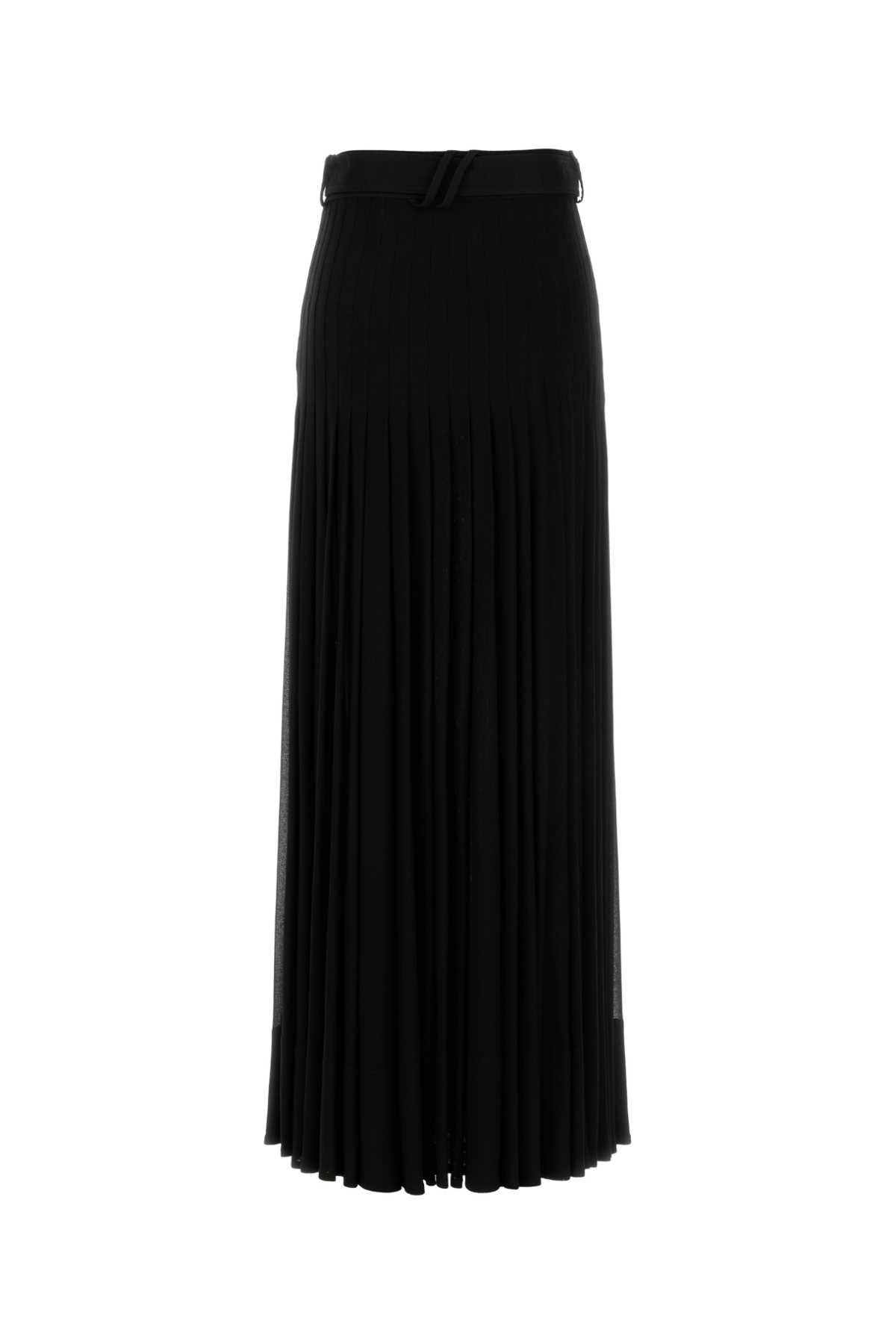 Black Crepe Skirt Exterior: Viscose Gonne