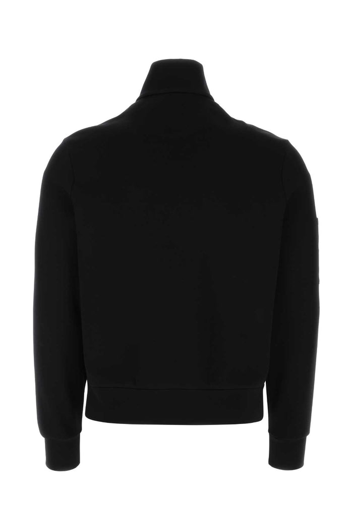 Black Cotton Blend Jacket F0806 Giubbini