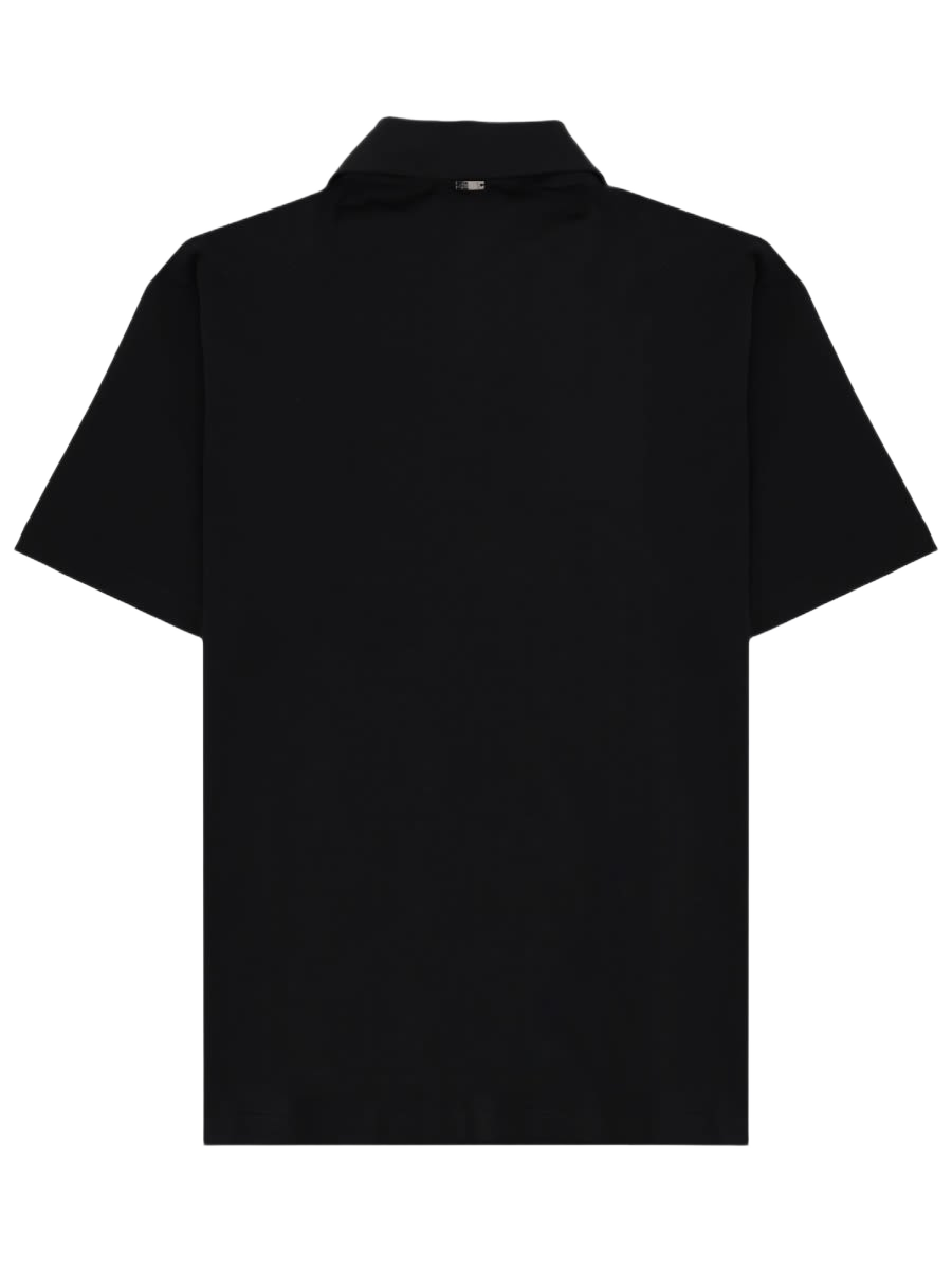 Cotton Polo Black Elastan Shirts