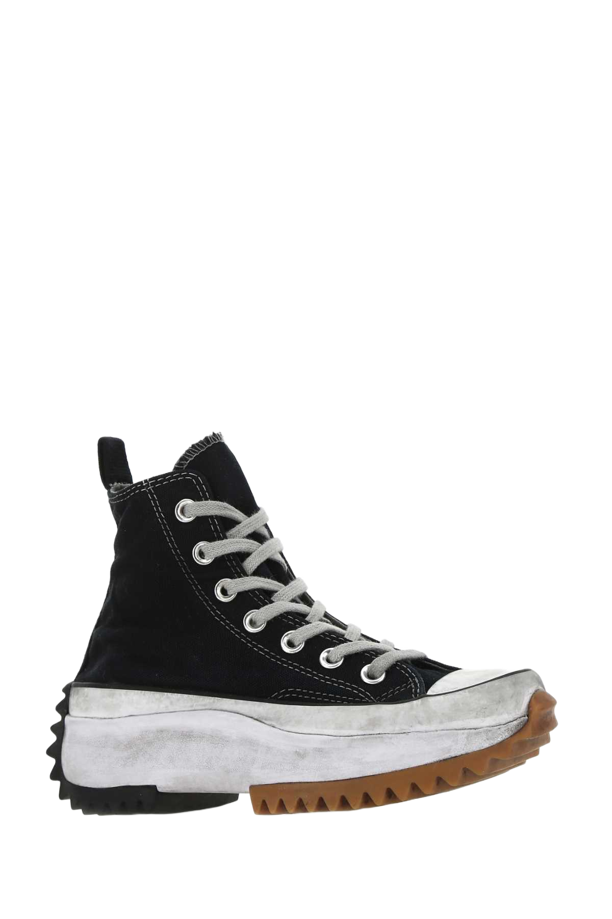 Black Canvas Run Star Hike Sneakers Blacksmokein