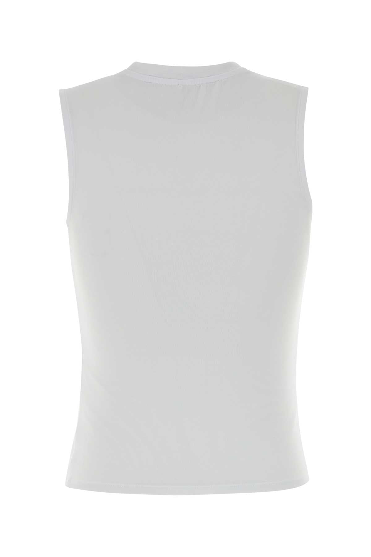 White Exterior: Cotton Elastane Maglie