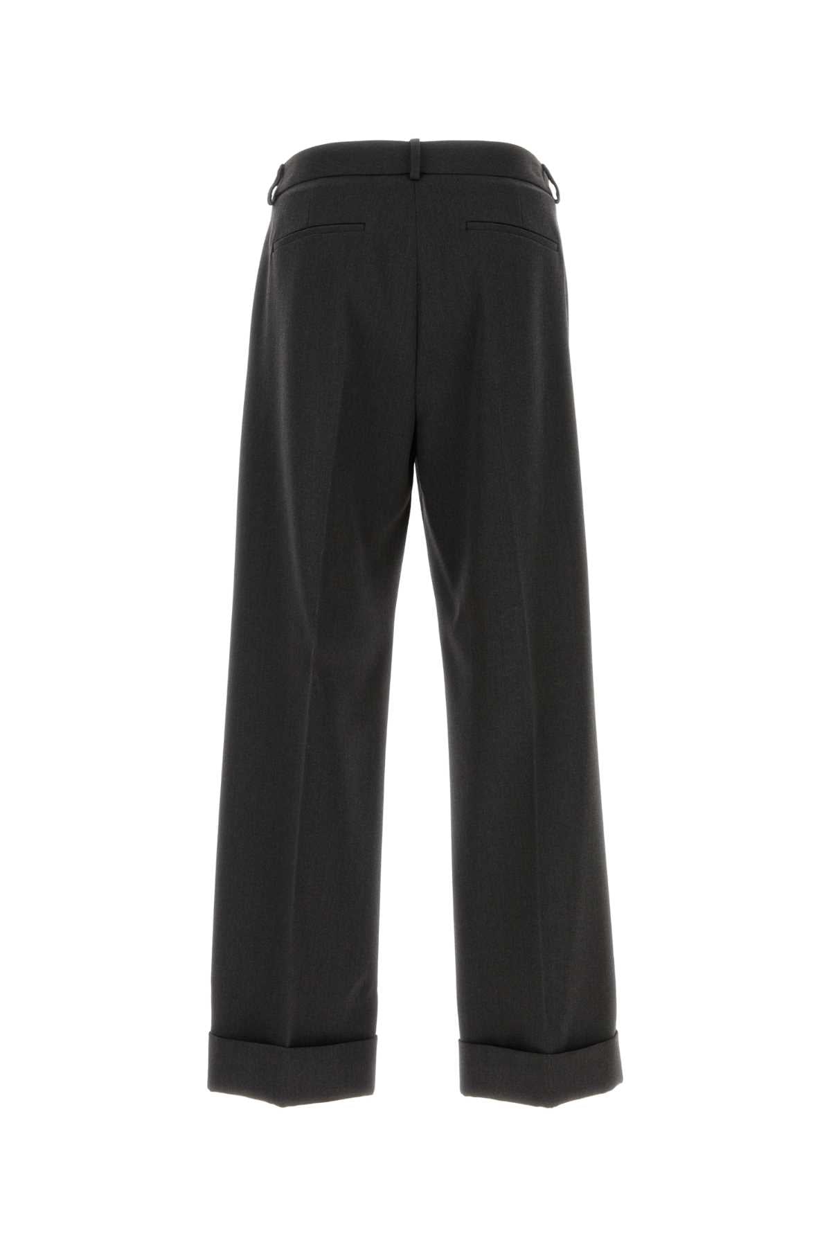 Charcoal Wool Pant Antracite Exterior: Virgin Pantaloni