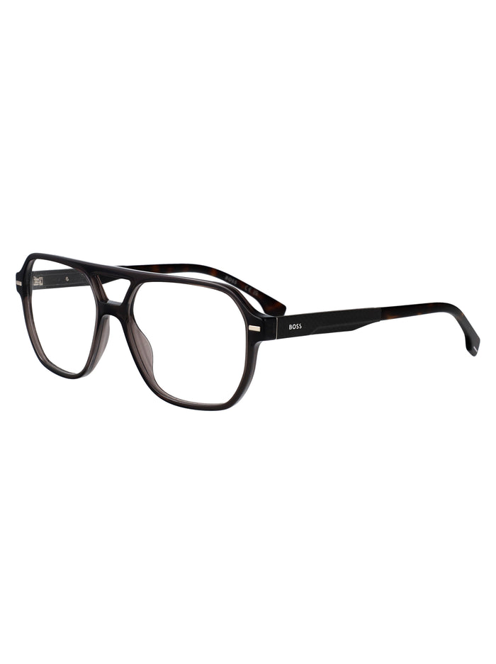 Boss 1843 Grey Havana Acetate Optical