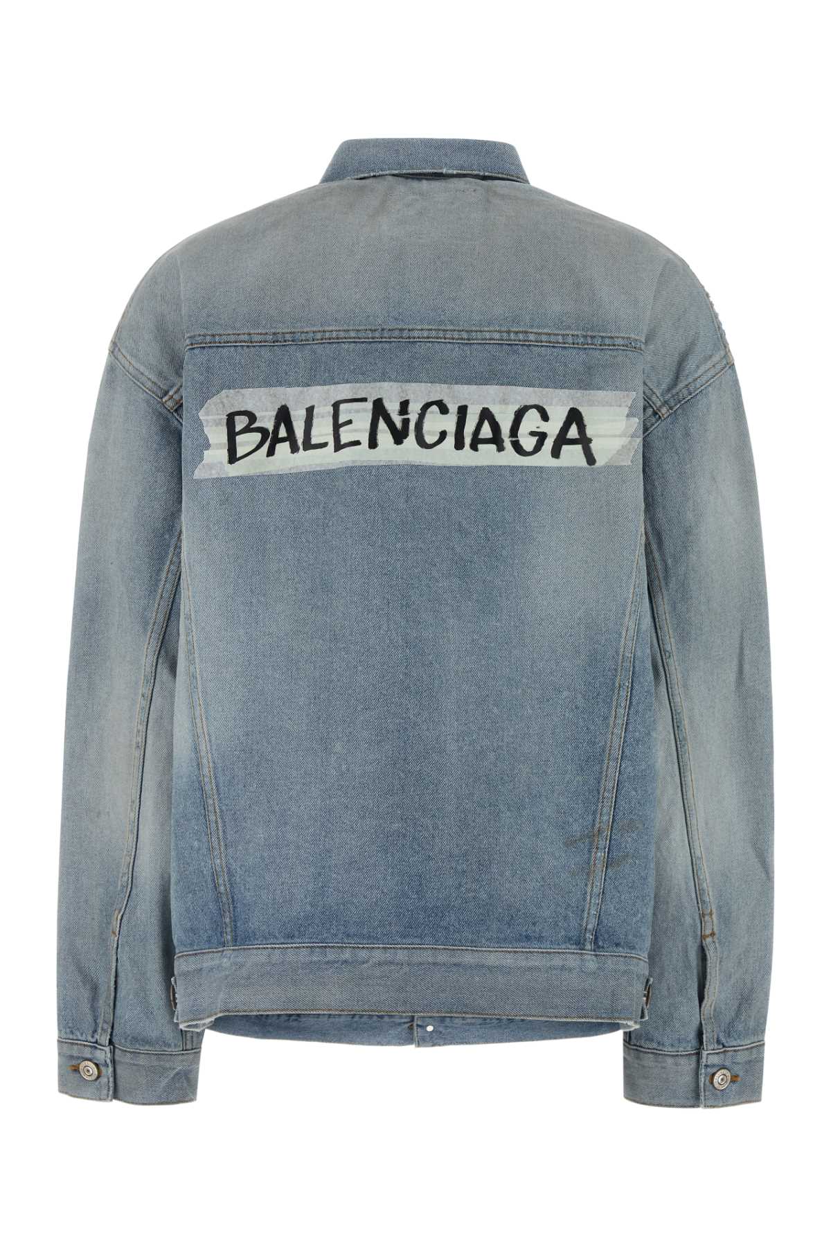 Denim Jacket Dirty Light Blue Giubbini