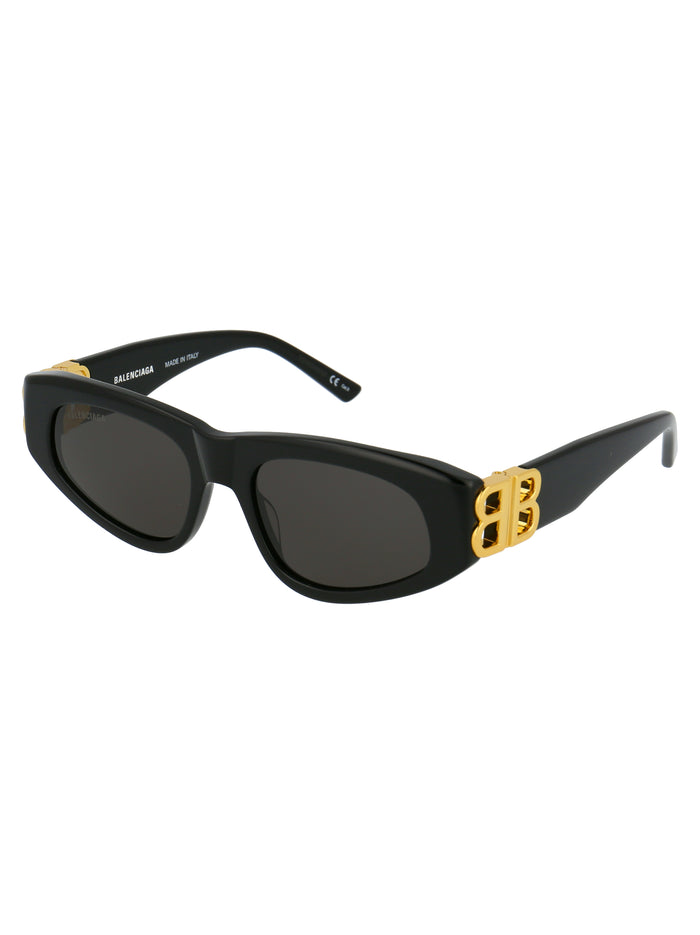 001 Black Gold Grey Acetate Sunglasses