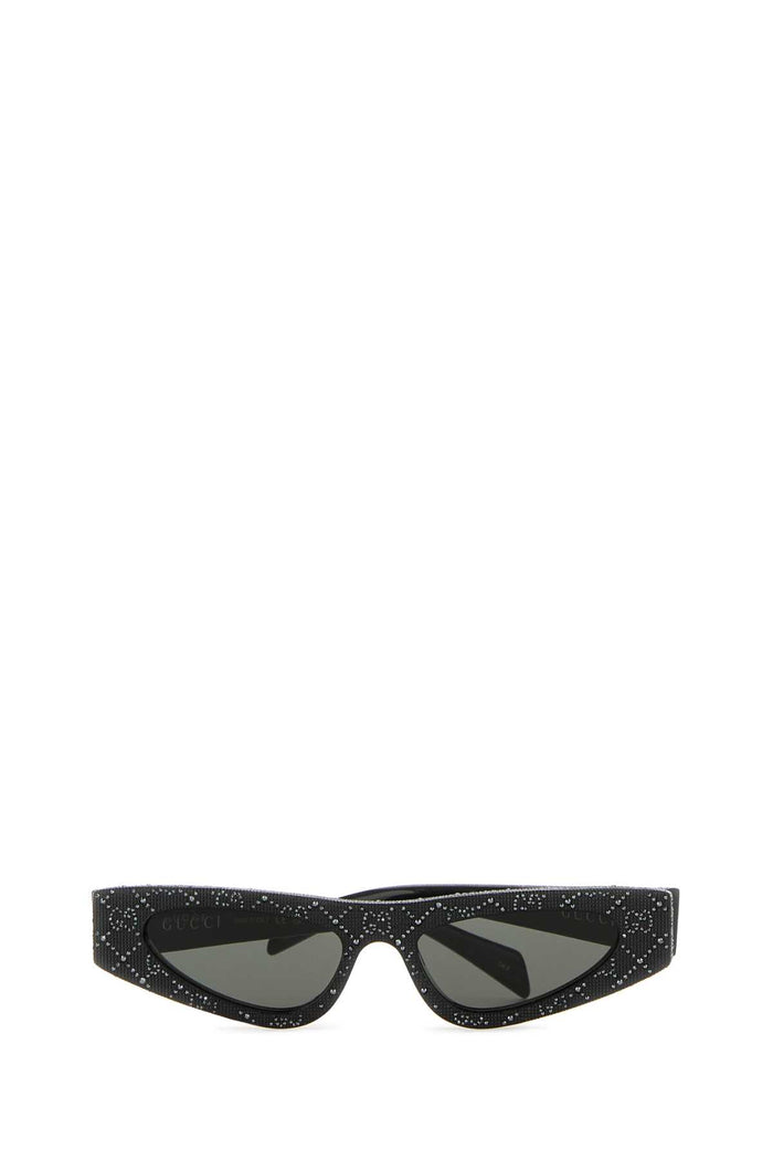 Embellished Acetate Sunglasses Blackstrassgrey Exterior: Occhiali Da Sole
