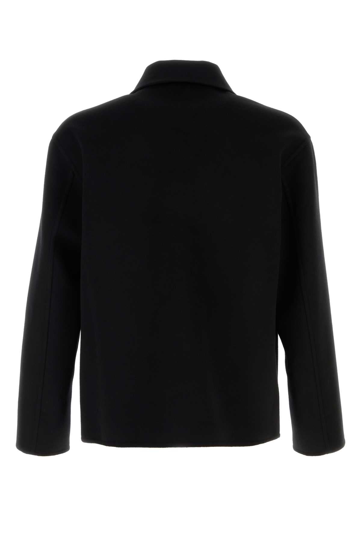 H526y02w93 Black Exterior: Wool Cashmere Giubbini