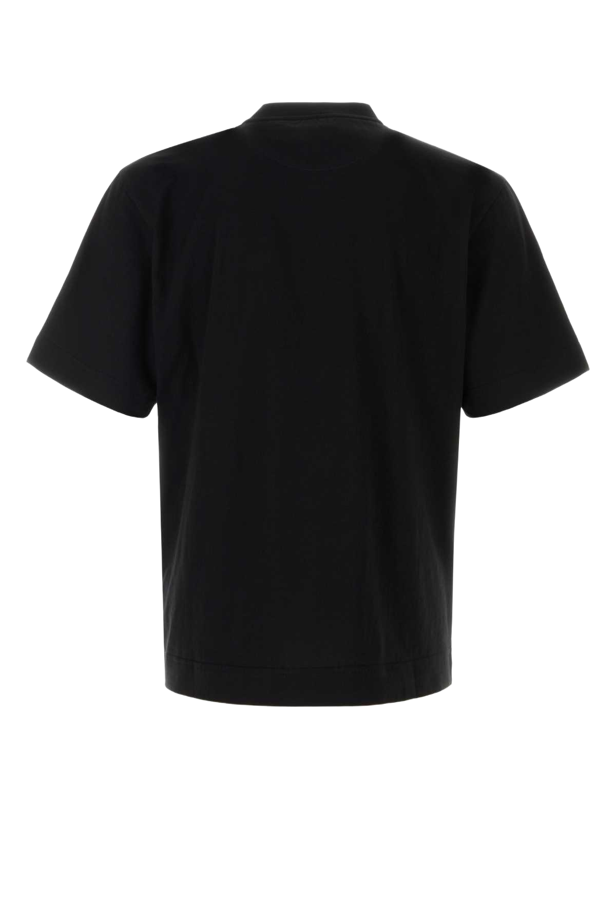 Black Cotton T-Shirt Nero Exterior