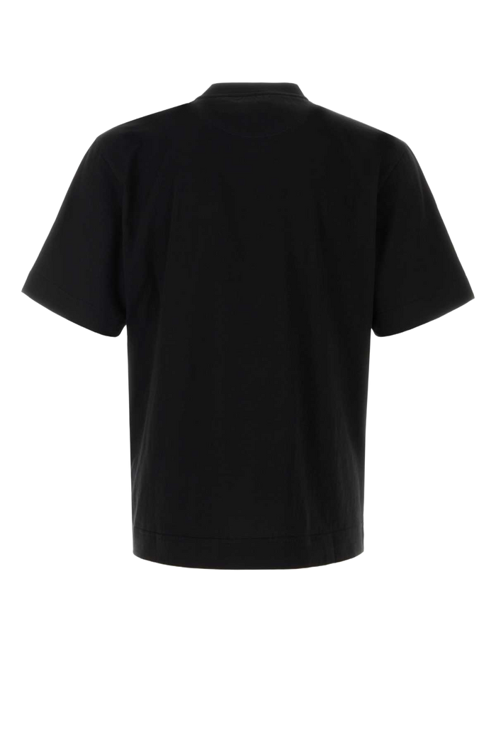 Black Cotton T-Shirt Nero Exterior